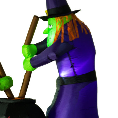 Halloween - Halloween decoratie - Halloween versiering - Halloween verlichting  - Heksen ketel - Heksen - Opblaasbaar