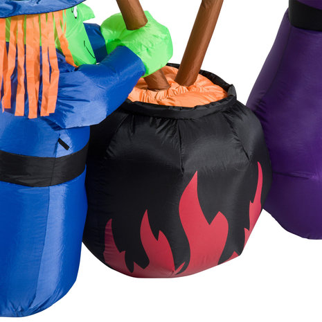 Halloween - Halloween decoratie - Halloween versiering - Halloween verlichting  - Heksen ketel - Heksen - Opblaasbaar