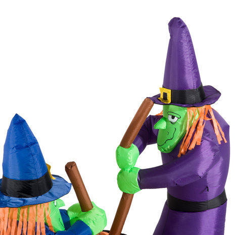 Halloween - Halloween decoratie - Halloween versiering - Halloween verlichting  - Heksen ketel - Heksen - Opblaasbaar