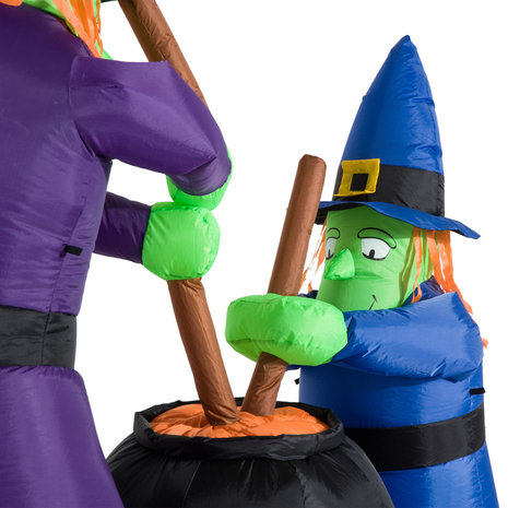 Halloween - Halloween decoratie - Halloween versiering - Halloween verlichting  - Heksen ketel - Heksen - Opblaasbaar