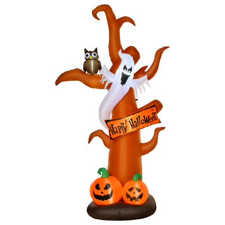 Halloween - Halloween decoratie - Halloween versiering - Halloween verlichting - Pompoen boom - Opblaasbaar