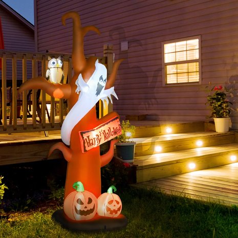 Halloween - Halloween decoratie - Halloween versiering - Halloween verlichting - Pompoen boom - Opblaasbaar