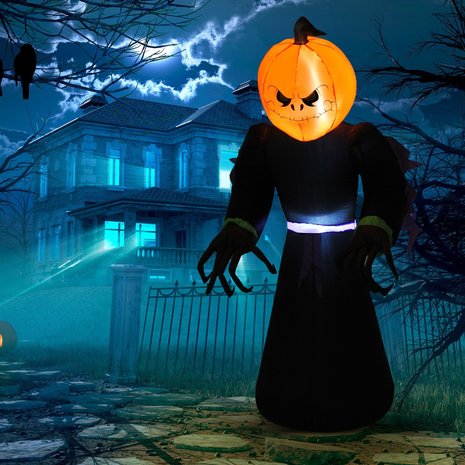Halloween - Halloween decoratie - Halloween versiering - Halloween verlichting - Pompoen - Monster - Opblaasbaar