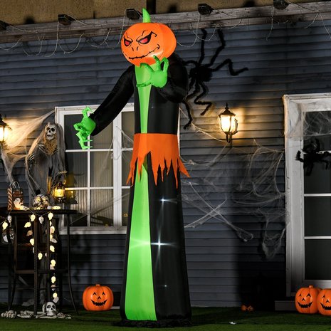 Halloween - Halloween decoratie - Halloween versiering - Halloween verlichting - Pompoen - Shrek - Opblaasbaar