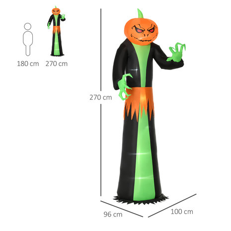 Halloween - Halloween decoratie - Halloween versiering - Halloween verlichting - Pompoen - Shrek - Opblaasbaar