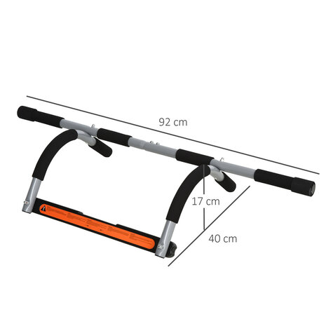 Pull up bar - Chin up bar - Optrekstang deurpost - Multifunctioneel  &ndash; Heavy duty - 92l x 40b x 17h cm -  110 Kg