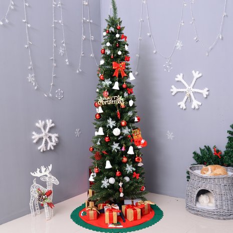 ChristmasGoodz - Kunstkerstboom - Smalle Kunstkerstboom - Smalle kerstboom - 210 cm