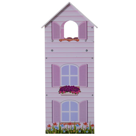 Poppenhuis 3 verdiepingen - Inclusief poppenhuismeubels - Poppen - Pop -  Speelgoed -  L60 x B30 x H71.5cm