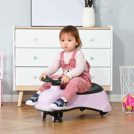 Loopwagen - Speelgoed 2 jaar - Speelgoed voor meisjes - Roze - 77L x 34B x 35H cm