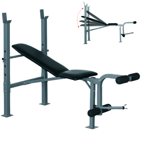 Halterbank - Incline bankdruk bank - Bankdruk bank - Leg extension - Hamstring Curls - Leg Curl