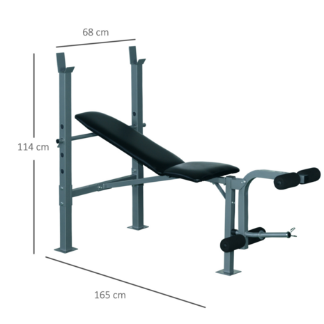 Halterbank - Incline bankdruk bank - Bankdruk bank - Leg extension - Hamstring Curls - Leg Curl