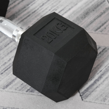 Fitgoodz - Dumbbel - Hexa dumbbell - 20 Kg - Hex Dumbbell - Krachttraining - Crossfit