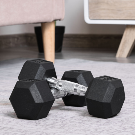 Fitgoodz - Dumbbells - Hexa dumbbell - Set 2x 4 Kg - Hex Dumbbel - Krachttraining - Crossfit