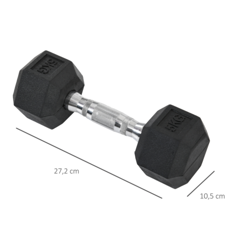 Fitgoodz - Dumbbells - Hexa dumbbell - Set 2x 5 Kg - Hex Dumbbel - Krachttraining - Crossfit