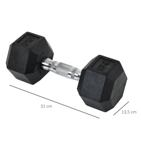 Fitgoodz - Dumbbells - Hexa dumbbell - Set 2x 10 Kg - Hex Dumbbel - Krachttraining - Crossfit