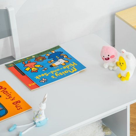 Kinderzitgroep 3-delig- Speelgoed - Kinderstoel - Speeltafel -  Bureau - MDF - 71 cm x 48 cm x 49 cm