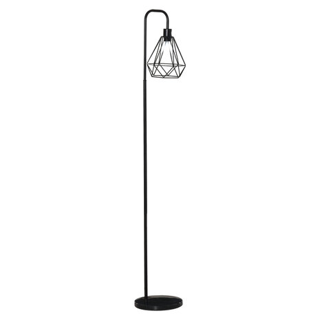 Vloerlamp industrieel - lampen - staande lamp - stalamp - modern -  marmer / zwart &Oslash;25 x 152H cm