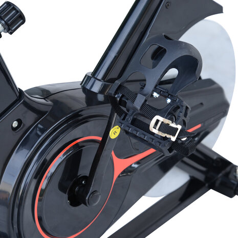Hometrainer met LCD-display - Hometrainer fiets -  Fietstrainer - Hartslagmeter - Traploze weerstand - Zwart -  85 x 46 x 114 cm
