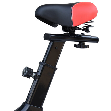 Hometrainer met LCD-display - Hometrainer fiets -  Fietstrainer - Hartslagmeter - Traploze weerstand - Zwart -  85 x 46 x 114 cm