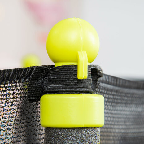 Kindertrampoline met veiligheidsnet - trampoline - speelgoed -  zwart  - &Oslash;140 cm