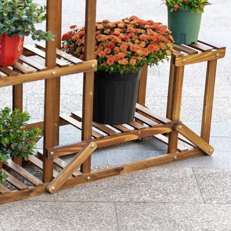 Plantenstandaard met 6 etages &ndash; Plantenrek - 98cm x 28cm x 96.5cm