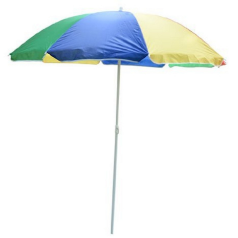 Luxe strand parasol - Knikbaar - Zonnescherm - Strandparasol - UV Werend - &Oslash;160 CM - Bont