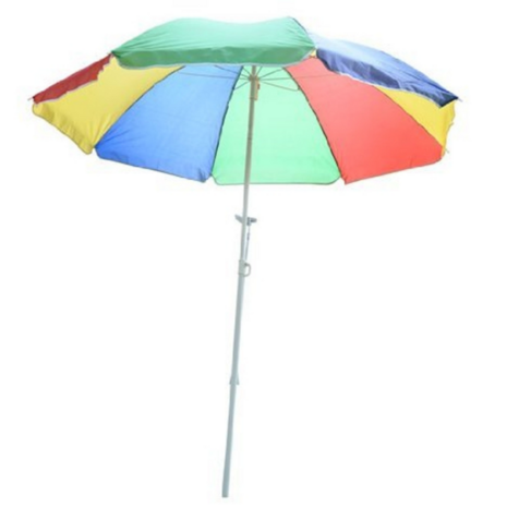 Luxe strand parasol - Knikbaar - Zonnescherm - Strandparasol - UV Werend - &Oslash;160 CM - Bont
