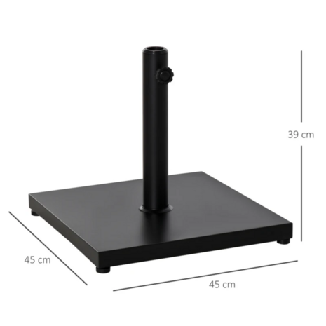 Parasolvoet - Parasol voet - Parasolvoet op wielen - Parasolvoet metaal - 18Kg