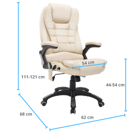 Ergonomische bureaustoel beige