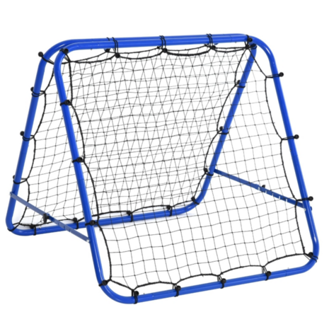 Rebounder voetbal - Rebounder - Kickback - Voetbaldoel - 100x90cm - Blauw