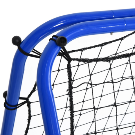 Rebounder voetbal - Rebounder - Kickback - Voetbaldoel - 100x90cm - Blauw