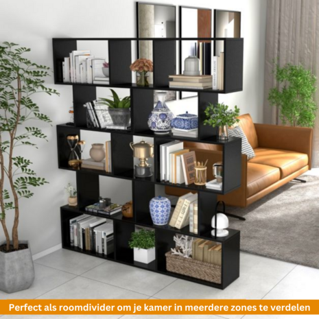 Boekenkast zwart