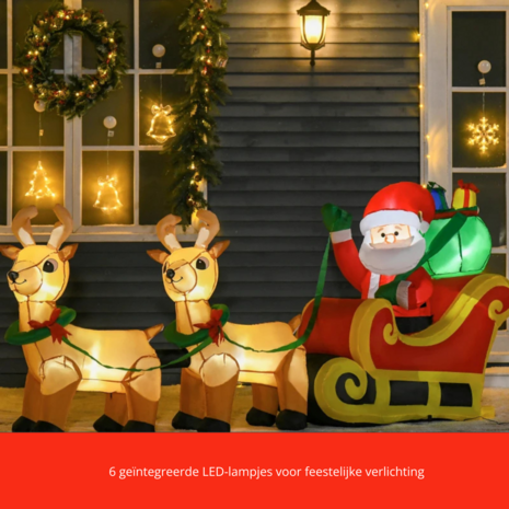 Opblaasbaar kerstfiguur 
