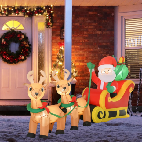 Opblaasbaar kerstfiguur 