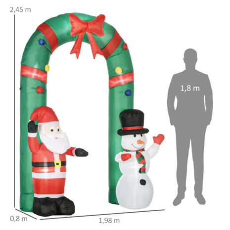 Opblaasbaar kerstfiguur 