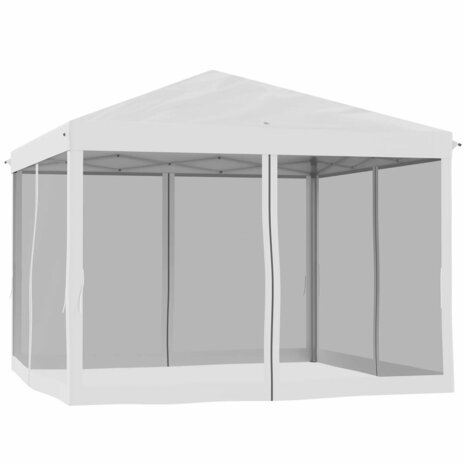 Tuinpaviljoen - Prieel - Partytent - Paviljoen - Zonwering - wit - 3 x 3 m