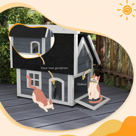 Kattenhuis voor buiten