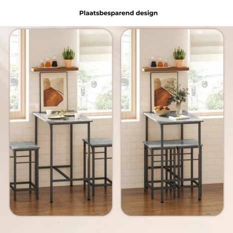 Bartafel met barstoelen
