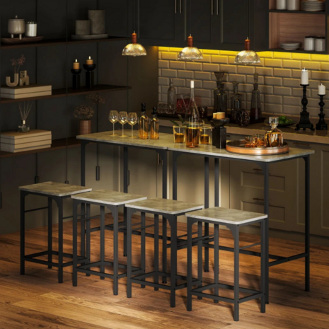 Bartafel met barstoelen