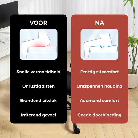 Ergonomische Bureaustoel met Voetensteun - Verstelbare Hoofdsteun en Lendensteun - Office Chair met Wielen - Bureaustoelen voor Volwassenen tot 120kg  - Zwart 