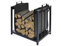 Kaminer Haardhoutbak Houtopslag Haardhout opslag Houtmand Zwart - 50,5 x 37 x 50 cm Kaminer Haardhoutbak Houtopslag Haardhout opslag Houtmand Zwart - 50,5 x 37 x 50 cm