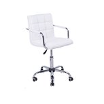 Bureaustoel Business - Chroom wit - Lage rugleuning Kunstleer Bureaustoel Business - Chroom wit - Lage rugleuning Kunstleer
