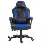 Ergonomische Bureaustoel Gamestoel Gamechair Massage functie Warmtefunctie - Kunstleer - Zwart/Blauw Ergonomische Bureaustoel Gamestoel Gamechair Massage functie Warmtefunctie - Kunstleer - Zwart/Blauw