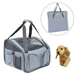 Honden reistas - Katten reistas - Autobench - Draagtas- Opvouwbaar - Grijs - 41 x 34 x 30 cm Honden reistas - Katten reistas - Autobench - Draagtas- Opvouwbaar - Grijs - 41 x 34 x 30 cm