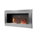 Bio-ethanol haard XXL - sfeerhaard - wandsfeerhaard - 2 branders - 110 x 54 cm - Roestvrijstaal Bio-ethanol haard XXL - sfeerhaard - wandsfeerhaard - 2 branders - 110 x 54 cm - Roestvrijstaal