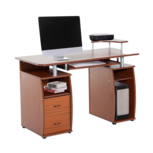 Bureau - Schrijftafel - Computerbureau - 2 Laden - Opslagruimte - 120 x 60 x 87 cm - Walnoot Bureau - Schrijftafel - Computerbureau - 2 Laden - Opslagruimte - 120 x 60 x 87 cm - Walnoot
