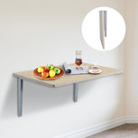Wandtafel - Klaptafel - Wandklaptafel - Eetkamertafel - Wandmontage - 60x40x1,5 cm - Hout Wandtafel - Klaptafel - Wandklaptafel - Eetkamertafel - Wandmontage - 60x40x1,5 cm - Hout
