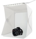 Opvouwbare Fotostudio - Fotobox Opnametent - fotostudio Met Led verlichting - 28 x 23 x 22 cm Opvouwbare Fotostudio - Fotobox Opnametent - fotostudio Met Led verlichting - 28 x 23 x 22 cm