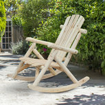 Schommelstoel van massief dennenhout - Landelijke tuin schommelstoel - Relax tuinstoel - Natuurkleur Schommelstoel van massief dennenhout - Landelijke tuin schommelstoel - Relax tuinstoel - Natuurkleur