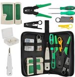 Netwerk Tester Set in etui- RJ45/RJ12/RJ11/Cat5/Cat5e/Cat6/UTP/LAN - Kabeltester Met Krimptang & LSA tang Netwerk Tester Set in etui- RJ45/RJ12/RJ11/Cat5/Cat5e/Cat6/UTP/LAN - Kabeltester Met Krimptang & LSA tang